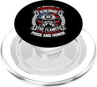 United States Firefighter We Run Towards The Flames PopSockets PopGrip pour MagSafe