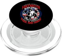United States Firefighter We Run Towards The Flames PopSockets PopGrip pour MagSafe
