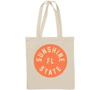 United States FL Florida The Sunshine State Sac fourre-tout en coton naturel Blanc
