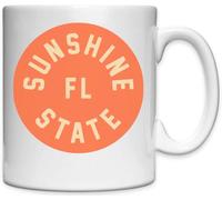 United States FL Florida The Sunshine State Tasse en céramique blanche