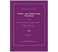 United States Government Policy And Supporting Positions 2012 (Plum Book). Large Format Desk Reference Edition.