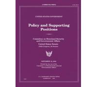 United States Government Policy and Supporting Positions: Plum Book 2004