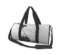 United States Marine Grand sac de voyage rond, sac de sport pliable extra grande capacité avec bandoulière amovible, sac de transport en toile durable pour le sport