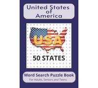 United States of America Word Search Puzzle Book: Word Search Puzzle Book for all 50 States of the USA