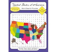 United States of America Word Search Puzzles: Word Search Puzzles with Easy to Read Print about the United States of America | 8.5x11 inches, 106 ... for Vacations, Holiday and Relaxation