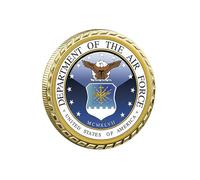 United States Space Force Challenge Coin Et Heros Valor Prière pour Courage Pièce Souvenirs Pièces Décorations Plaquées d'or