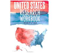 United States Workbook for Kids Learn the 50 States: US States Research workbook for Kids 3rd-6th Grade