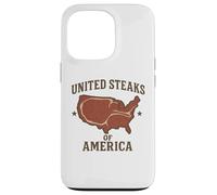 United Steaks of America - BBQ Steak Drapeau des États-Unis Coque pour iPhone 13 Pro