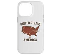 United Steaks of America - BBQ Steak Drapeau des États-Unis Coque pour iPhone 14 Pro Max