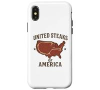 United Steaks of America - BBQ Steak Drapeau des États-Unis Coque pour iPhone X/XS