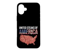 United Steaks of America, des grillades drôles américaines Coque pour iPhone 16 Plus