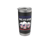 United We Stand Drunk We Fall Drinking Beer 4th Of July Gobelet isotherme en acier inoxydable double paroi