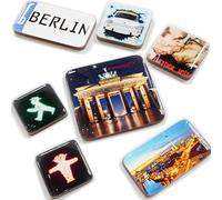 United1871 Berlin Souvenirs Lot de 7 aimants pour réfrigérateur avec motifs en souvenir, adaptés au bon de voyage