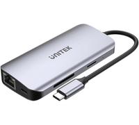 Unitek Active Hub Usb-C 2X Hdmi,Sd,4K,Rj45,Pd 100W