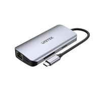 Unitek Active Hub Usb-c 2x Hdmi Sd 4k Rj45 Pd 100w