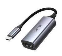 UNITEK V1415A Adaptateur USB Type-C vers DisplayPort 1.4 Gris - 0.15m, Résolution 7680x4320 (8K/60Hz), HDCP 2.3, Aluminium
