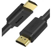 UNITEK Basic Y-C138M - Câble HDMI (2 m, licence HDMI, Full HD, 2K, 4K, 3D et autres, Ethernet, idéal pour PlayStation, Xbox, TV, PC), noir