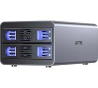 UNITEK Boitier de disque dur externe vide pour disques 2.5'/3.5' RAID 2 baies USB 3.2 10Gbps