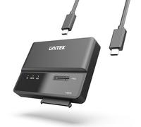 Unitek Boîtier NVMe M.2, Adaptateur 2 en 1 SSD Portable PCI-E NVMe M.2 et SATA vers USB C 10Gbps, boîtier de Disque Dur Externe pour SATA HDD 2.5’’/3.5’’, SSD M.2 2230/2242/2260/2280