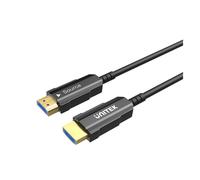 UNITEK C11072BK-20M Câble HDMI 2.0 20m, Type A (Standard) Mâle-Mâle, Contacts Or, 3D, ARC, HDCP 2.2, 18 Gbit/s, 4K 60Hz, Fibre Optique, Noir