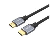 UNITEK C139W - Câble HDMI 2.1 3m, Connecteurs Type A Mâle-Mâle, Contacts Or, Transfert 48 Gbit/s, Compatible 60Hz, Noir/Gris