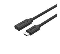 UNITEK Câble d'extension USB-C complet C14086BK-1,5 m avec 4K @ 60 Hz, puissance de 100 W et données 10 Gbit/s (USB 3.2 Gen2), longueur : 1,5 m, couleur : noir