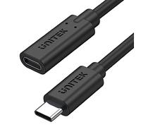 UNITEK C14086BK-1M Câble d'extension USB-C complet avec 4K @ 60 Hz, alimentation 100 W et données 10 Gbps (USB 3.2 Gen2), longueur : 1 m, couleur : noir
