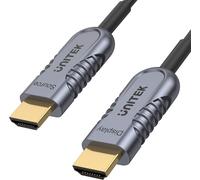 UNITEK Câble PRO HDMI 2.1 FIBRE 70m 8K & 4K Ultra HD, 48Gbps 8K@60Hz 4K@120Hz Compatible avec console PS5 Xbox Series X S, OLED TV, DTS : X, HDCP 2.2 & 2.3, HDR dynamique 10 4:4:4, eARC, Dolby