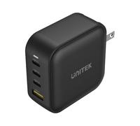 UNITEK CARGADOR TRAVEL QUAD GAN 4 PUERTOS 100W CON USB PD Y QC 3.0 EN NEGRO