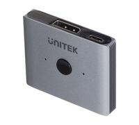 Unitek commutateur bidirectionnel dp 1.4, 8k, 2on1