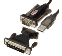 UNITEK Convertisseur Y-105A USB-A/RS232-DB9 + adaptateur DB9/DB25