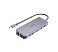 UNITEK D1026B hub & concentrateur USB 3.2 Gen 1 (3.1 Gen 1) Type-C 5000 Mbit/s Gris