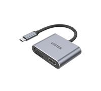 UNITEK D1049A Station d'accueil/réparateur pour ordinateur portable USB 2.0 Type-C Argent