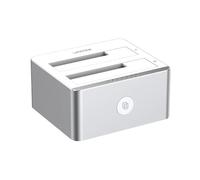 Unitek Docking Station pour 2 disques durs, 2.5 ou 3.5 Pouces HDD SSD SATA I, II, III (1,5/3/6 GB/S), Fonction de clonage Hors Ligne avec LED, Support de l'UASP, Aluminium, Mat