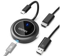 Unitek Émetteur et récepteur HDMI USB C sans fil avec PD3.0, transmission sans fil HDMI, extension sans fil FHD pour streaming vidéo audio depuis ordinateur portable, PC vers HDTV, projecteur