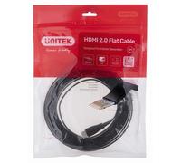 Unitek Hdmi Cable 2.0 4k60hz Flat 5m C11063bk-5m