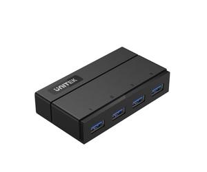 UNITEK Hub USB Actif 4 Ports 3.0 Gen 1 + Alimentation, hub de données SuperSpeed Distributeur multiport pour PC, Ordinateur Portable, Clavier, Souris, imprimante, compatibilité iOS (Mac) + Windows