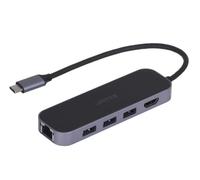 Unitek Hub Usb-c 3.1 Rj-45 3xusb-a Hdmi 4k Pd100w