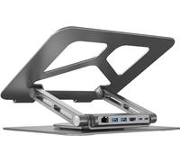 UNITEK Hub USB 3.1 type C 2 ports USB 3.0 - RJ45 - HDMI 4K - PD 100W avec support pour ordinateur portable