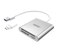 Unitek - Lecteur de carte - tout-en-un (SD, CF, microSD) - USB 3.0 Aluminium G