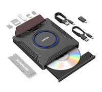 Unitek Lecteur de CD DVD Externe avec M.2 10 Gbps et Cartes SD pour PC