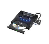 UNITEK Lecteur/Graveur CD et DVD avec hub intégré - USB-A/USB-C