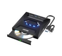 UNITEK Lecteur/Graveur CD et DVD avec hub intégré - USB-A/USB-C