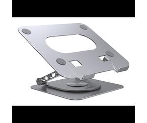 UNITEK OT180SL01 Support Laptop Aluminium 10-16" Pivotant 360° Inclinable 0-180° Réglable en Hauteur 260x224x53.3mm