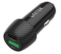 Unitek P1400A Chargeur de voiture 38W USB-A USB-C QC 3.0 (P1400A)