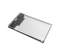 UNITEK S1103A Boîtier externe transparent pour stockage de données, compatible avec disques durs HDD et SSD SATA 2.5 pouces