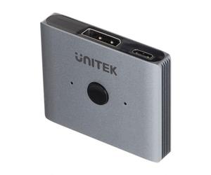 Unitek Two-way Signal Switch Dp 1.4 2 In 1 Out 8k