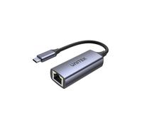 UNITEK U1323A Hub USB 3.2 Gen 1 Type-C Aluminium Noir, 1x USB-C, 1x RJ45 Gigabit Ethernet, Data 5000 Mbit/s, USB Power Delivery 100W