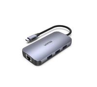 UNITEK uHUB N9+ Avec fil USB 3.2 Gen 1 (3.1 Gen 1) Type-C Gris
