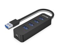 UNITEK uHUB Q4 USB 3.2 Gen 1 (3.1 Gen 1) Type-A 5000 Mbit/s Noir